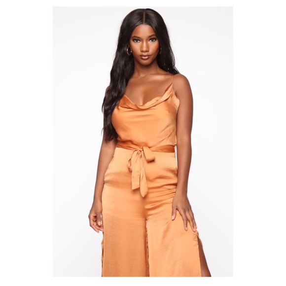 Fashion Nova Satin Jumpsuit, Size 1x - Picture 3 of 5